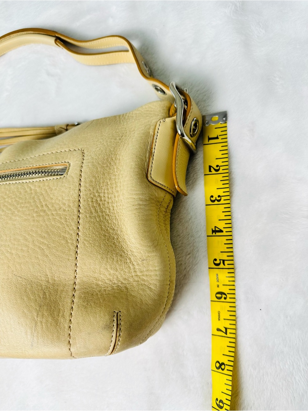 Vintage Coach Hobo Pebbled Leather Shoulder Bag - Picture 6 of 9